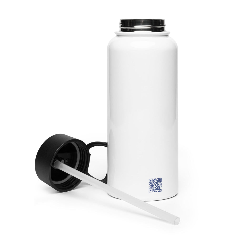Stainless steel water bottle with a straw lid - Taylor Family Farm - Taylor Family Farm