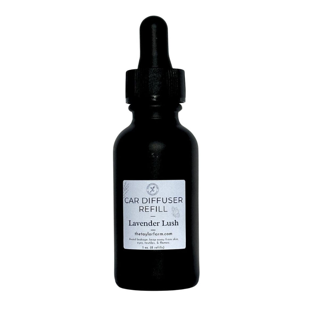 Taylor Family Farm Oxford Car Diffuser Refill 1 oz – Up to 8 Refills | Essential Oil Diffuser Refill Bottle
