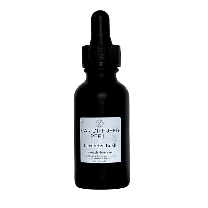 Taylor Family Farm Oxford Car Diffuser Refill 1 oz – Up to 8 Refills | Essential Oil Diffuser Refill Bottle