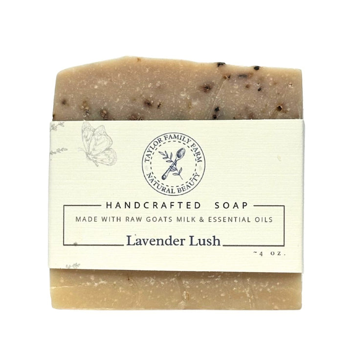 Taylor Family Farm Oxford Soap Best Lavender Goat’s Milk Soap – Nourishing & Exfoliating Daily Bar Soap