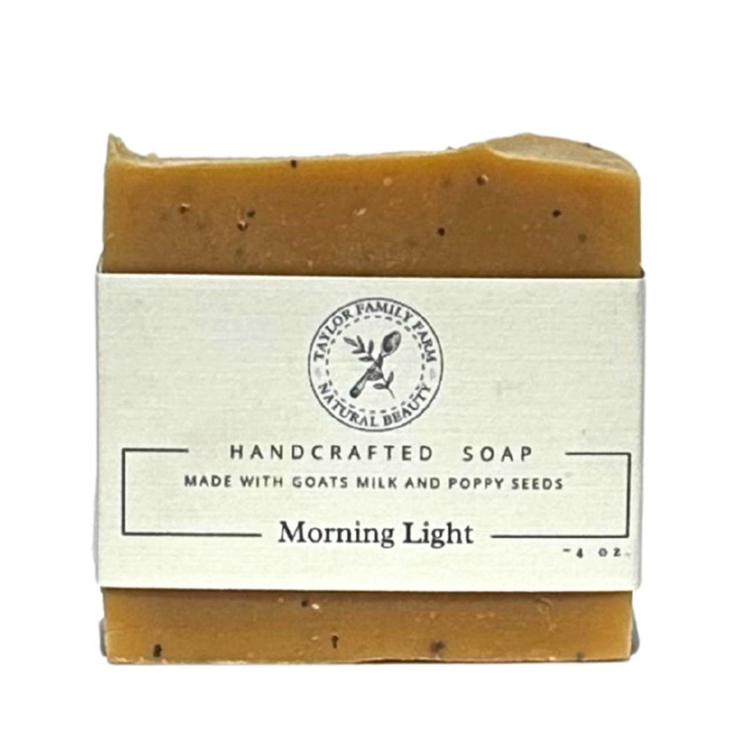 Taylor Family Farm Oxford Soap Morning Light Natural Soap | Handmade Exfoliating Goat’s Milk Soap with Lavender & Citrus