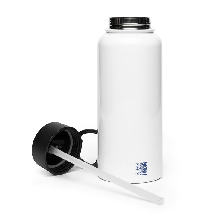 Taylor Family Farm Stainless steel water bottle with a straw lid