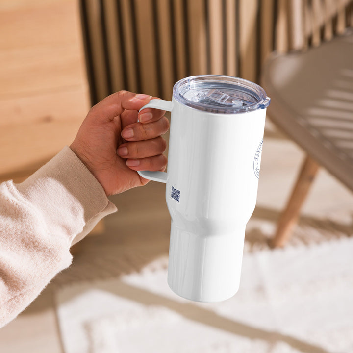 Taylor Family Farm Travel mug with a handle